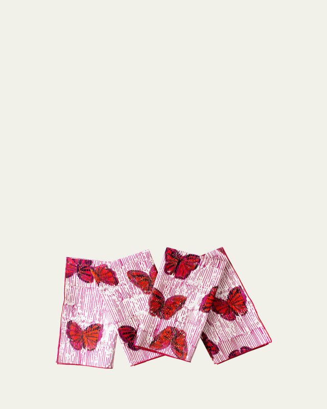 Pretty in Pink Cotton Dinner Napkin